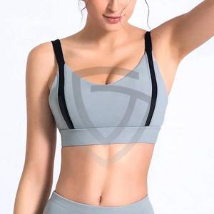 Nuevo sujetador deportivo de moda para mujer, ropa de yoga para fitness, color sólido, sin mangas, sujetador deportivo de yoga para mujer - Product Image 3