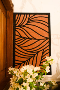 Leaf Pattern Coir Rubber Backed Eco-Friendly Entrance Door <b>Mat</b> Decorative Rubber Border | Non <b>Slip</b> Entrance Floor <b>Mat</b> - Product Image 6
