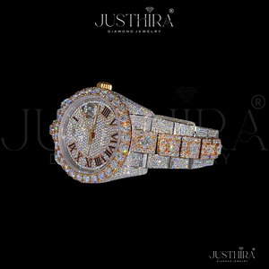 Reloj de Marca con Incrustaciones de Diamantes Moissanite, Estilo Hiphop, en Plata 925, Ideal para Regalo de Compromiso, Boda o Aniversario - Product Image 4