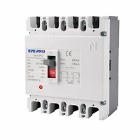Mini-interrupteur différentiel intelligent à commande facile, réglable, DC 1000V, en cuivre, 125A, capacité de coupure 20kA, unité de déclenchement thermique-magnétique, étanche, MCCB