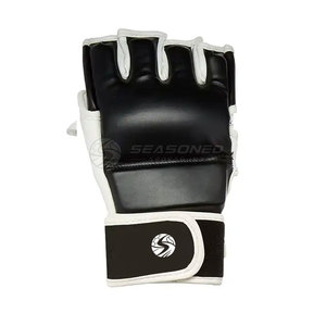 Gants de MMA personnalisables avec poignées, en cuir, couleur et taille sur mesure, légers et durables, pour la boxe - Product Image 3