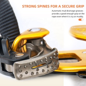 Ascenseur de pied professionnel en polyester, capacité 100 kg, pour escalade, spéléologie, arboriculture, équipement d'accès par corde, anti-chute - Product Image 3