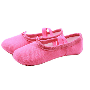 Zapatillas de Ballet Suaves Personalizadas de Marca Propia, Unisex, Parte Superior de Lona Plana, Suela de Goma, Forro de Algodón, para Práctica de Danza, Sin Cordones, Tallas Personalizables - Product Image 6