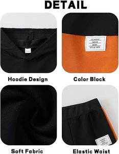 Ensemble de survêtements pour enfants en gros, collection printemps |   Sweat-shirt et pantalon à col rond pour enfants, ensemble de survêtement en coton pour le printemps |   Sweat-shirt décontracté - Product Image 5