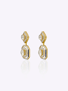 Midnight Deco <b>Earrings</b> Elegant Art Deco Inspired Black Crystal Statement <b>Dangle</b> <b>Earrings</b> for Women Party Wedding Evening Fashion - Product Image 2