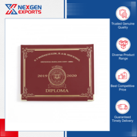 Nexgen Exports : Classeur de présentation en cuir PU de qualité supérieure, design classique, logo personnalisé, option de conception personnalisée.