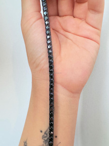 RB Gems Custom 925 Sterling Silver Iced Cuban Link Chain VVS Heart Cut Bezel Set Diamond Gemstone Romantic Fine Charm <b>Bracelet</b> - Product Image 2