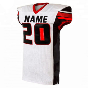 Ensemble de maillot et pantalon de football américain personnalisé, blanc et noir, numéro 24, rose, pour homme adulte, en polyester, avec protection - Product Image 5