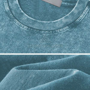 Venta Directa de Fábrica: Camisetas de Algodón 100% para Hombre, Lavado Ácido, Ligeras, Tallas Personalizadas, Corte Holgado - Product Image 6