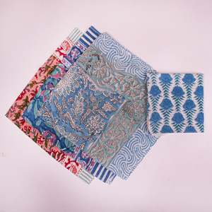 Écharpe bandana carrée en coton doux, imprimé blocs, élégante et tendance, 21x21 pouces, impression personnalisée, utilisable en toutes saisons - Product Image 4
