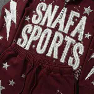 Chándales Bordados con Logotipo Personalizado, de Alta Calidad, 100% Algodón, Color Sólido, Chándales con Capucha para Hombre - Product Image 2