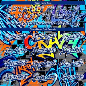 Chaqueta Varsity Personalizada con Gráficos de Graffiti, Chaqueta Bomber con Nombre y Número del Equipo Personalizados, Chaqueta Urbana de Moda - Product Image 4