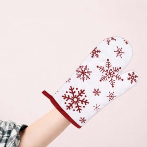 Collection Premium 100% OEM, gants de four imprimés pour Noël, gants de four en coton de haute qualité pour Noël - Product Image 2