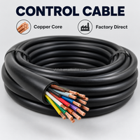 Câble de commande blindé, isolé en PVC, gaine XLPE, conducteur en laiton, 450/750V, distribution électrique, câblage industriel