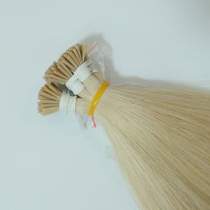 Extensions de cheveux I-Tip blondes vierges vietnamiennes 100 % personnalisées en gros, sans nœuds, ondulation naturelle, Remy, toutes couleurs, origine Vietnam - Product Image 1