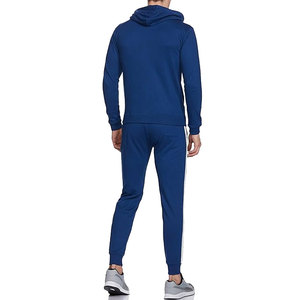 High Quality Hooded Casual 2-Piece Sports Tracksuits Bottoms <b>Set</b> 100% Cotton Printed Embroidered Custom Logos Unisex Breathable - Product Image 2