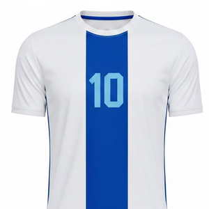Uniforme de Fútbol de Manga Corta de Diseño Moderno, 100% Poliéster, Secado Rápido, Transpirable, con Nombre de Equipo Personalizado - Product Image 3