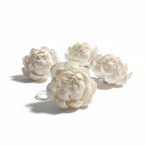 Flores de Madera de Peonía VADEE de 11 CM, Varilla de Fibra Vegetal de Sesbania, Aromaterapia, Hecho a Mano, Sostenible, Decorativo Perforado JS001 - Product Image 3