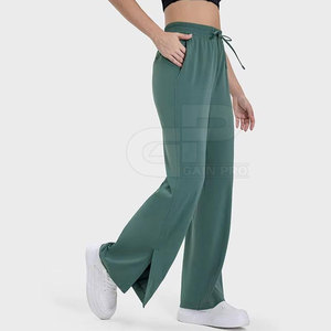 High Waist Women Flared Pant Soft Breathable Fabric Fashionable <b>Bell</b> Bottom Pants For Casual Wear And Modern Outfit Style - Product Image 6