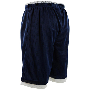 Shorts de sport en tissu mesh à étiquette privée, taille élastique avec cordon de serrage, séchage rapide, légers, pour hommes, pour la course à pied - Product Image 3