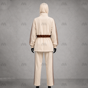 Ensemble de sport modeste 2 pièces pour femme, haut à col montant et manches longues, jupe longue, décontracté, respirant, hiver-été, élégant, OEM - Product Image 2