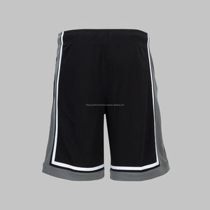 Pantalones cortos deportivos de baloncesto de secado rápido de verano para hombre, venta al por mayor, malla sólida, estilo informal de Hip Hop, característica de talla grande - Product Image 4