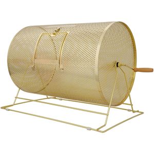 Tambor de Sorteo Metálico Giratorio de 14.8 x 21.26 con Mango de Madera para 10.000 Boletos y 300 Bolas de Ping Pong para Ferias Comerciales - Product Image 2