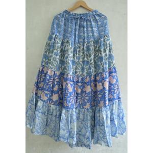 Cotton <b>Patchwork</b> Long <b>Skirt</b> Boho Maxi <b>Skirt</b> Handmade Indian Vintage Style Festival Wear Women <b>Skirt</b> - Product Image 3