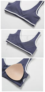 Conjunto Deportivo de 4 Piezas para Mujer, Sujetador Deportivo, Pantalones de Cintura Alta con Efecto Levanta Glúteos, Ropa Deportiva para Gimnasio, Fitness, Entrenamiento, Yoga, Estampado/Color Sólido, Secado Rápido - Product Image 4