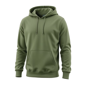Sudadera con capucha de color sólido para hombre, corte regular, informal, con bolsillo de tela tejida, sudadera con capucha informal para hombre - Product Image 2