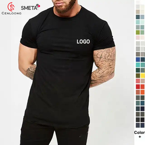 Camiseta Deportiva de Algodón 100% para Hombre, Teñida con Hilo, Manga Corta, Cuello Redondo, Corte Regular, Color Sólido, Tejido Jersey - Product Image 4
