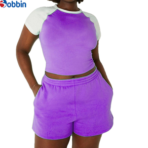 Conjunto Deportivo de Verano Estilo Hip Hop para Mujer, Ecológico, de Secado Rápido, Transpirable, Multicolor, Informal, Camiseta Corta hasta la Rodilla, Estilo Vintage - Product Image 5