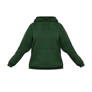 ODM usine surdimensionné blanc coton polaire tissu bleu pull filles pull col rond décontracté sweats à capuche femmes sweats personnalisés - Product Image 5