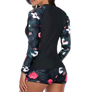 Yoga Fitness Running Women Full Sleeves Compression Rash Guard Shirts Custom Design Sublimation Printed MMA Ladies Rash Guard - Product Image 4