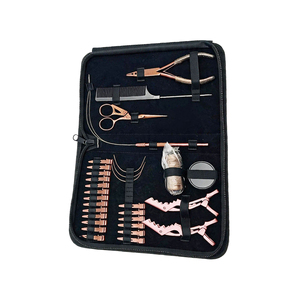 Juego de Herramientas Profesionales de Alta Calidad para Extensiones de Cabello con Pinzas de Acero Inoxidable y Logotipo Personalizado, Incluye Kit de Agujas Nano - Product Image 5