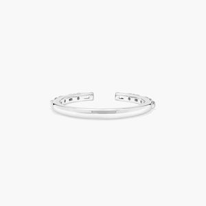 Channel Set <b>Open</b> Diamond Wedding <b>Ring</b> In Rose Gold - Product Image 3