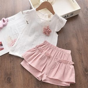 Casual Kids Girls Dress and Shorts Set Summer Maxi Design Breathable & Washable Polyester/Cotton Baby Girls Clothing - Product Image 6