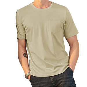 เสื้อยืดผ้าฝ้าย100% สำหรับผู้ชายเสื้อยืดโลโก้ตามสั่งผ้าฝ้ายเปล่า - Product Image 4