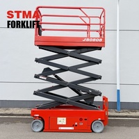 Chariot élévateur à ciseaux électrique mobile STMA 230 kg 8 m pour plateforme de travail en hauteur
