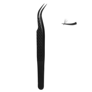 Pince à épiler professionnelle courbée pour extensions de cils, pointe fine de précision, isolation des cils, outil de volume pour salon de beauté - Product Image 1
