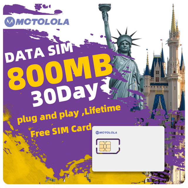 Lifetime Free SIM Card Fee, Compatible with 4G POC Wireless Intercom Accessories, Single Card Does Not Include the Whole Machine