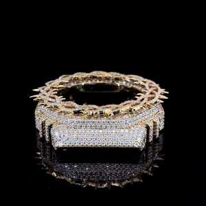 GA2100 Style Custom <b>Watch</b> Iced Bezel Steel <b>Case</b> Luxury Streetwear Mod for Men Custom Mod <b>Watch</b> GA2100 Compatible Stainless Steel - Product Image 4