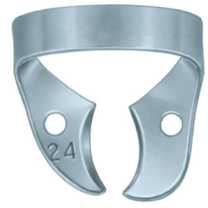Pince à barrage en caoutchouc n°24 en acier inoxydable réutilisable, manuelle, pour cavité buccale profonde molaire, à large bord, outil dentaire endodontique par BBI - Product Image 2