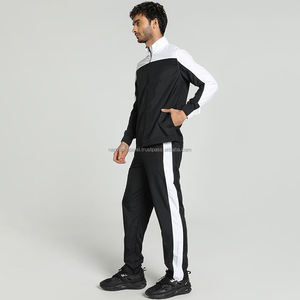 Nardon Apparels Unisex Tallas grandes Hombres Media cremallera Sudadera con capucha Pantalones Conjunto Logotipo personalizado Rhinestone Glitter Stone Bling Diamond - Product Image 4