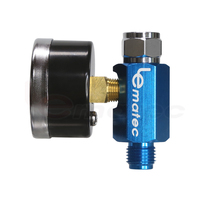 Régulateur de débit d'air 1/4 pouce, accessoire pneumatique pour pistolet de pulvérisation, pistolet à peinture, outils, vanne de contrôle, LEMATEC, fabrication taïwanaise, métal, miroir, TW 0.35