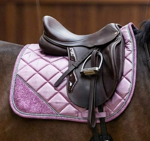 GP/Jumping HMGLOBAL HMG-SP-6071 Almohadilla de Silla de Montar Clásica, Duradera y Cómoda, Hecha de Tela Satinada con Parche Brillante y Malla de Espuma de 18mm - Product Image 2