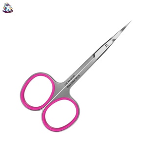 Ryzer Studio Easy Trim Curved Stainless Steel Cuticle Scissors with Rubber Handle Sharp Blade Tip Right-Handed for Nail <b>Care</b> - Product Image 3