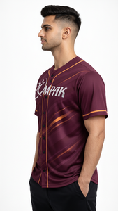 Camiseta de béisbol para hombre con corte atlético moderno y diseño de sublimación de alta calidad - Product Image 6