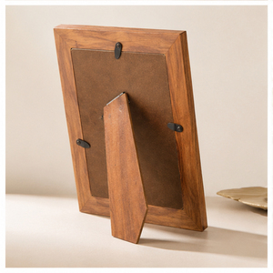Handcrafted Solid Wood Photo <b>Frame</b> with Elegant Brass Inlay, <b>Vintage</b> Tabletop <b>Picture</b> <b>Frame</b> Wholesale for Home Decor On Sale - Product Image 3