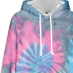 Sweats à capuche tie-dye en coton mélangé pour hommes, bas prix, haute qualité, basiques de la mode. - Product Image 4